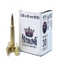 Sterling M193 Brass FMJ Ammo