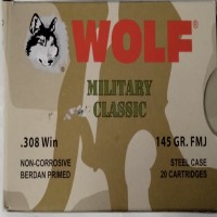 Wolf Military Classic Steel M-ID FMJ Ammo