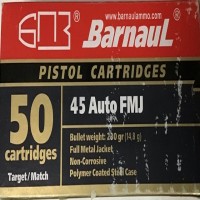 Barnaul Non-corrosive Polymer Coated Steel M-ID FMJ Ammo