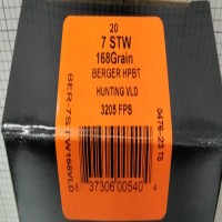 HSM Berger HP Boat Tail Brass M-ID HPBT Ammo
