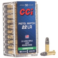 CCI Pistol Match RN Ammo