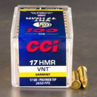 17 HMR Ammo - CCI VNT Ammo CCI VNT Ammo