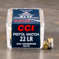 CCI Pistol Match Lead RN Ammo