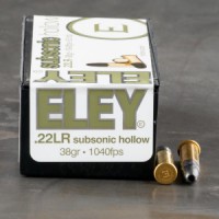 22LR Ammo - Eley Sub-Sonic Xtra Plus Ammo HP Eley Sub-Sonic Xtra Plus HP Ammo