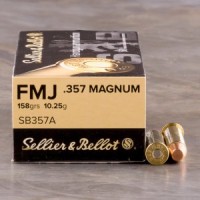 357 Mag Ammo - Bulk Sellier & Bellot Ammo FMJ Bulk Sellier & Bellot FMJ Ammo