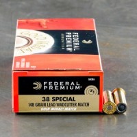 Federal Premium Gold Medal Lead Wadcutter Match Ammo