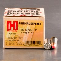 38 Special Ammo - Hornady Critical Defense FTX Ammo +P Hornady Critical Defense FTX +P Ammo