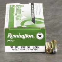 38 Special Ammo - Remington UMC Lead Ammo RN Remington UMC Lead RN Ammo