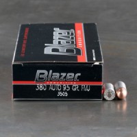 380 Auto Ammo - Bulk Blazer Ammo TMJ Bulk Blazer TMJ Ammo