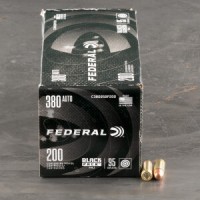 380 Auto Ammo - Bulk Federal Black Ammo FMJ Bulk Federal Black FMJ Ammo