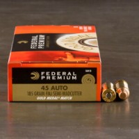 45 ACP/Auto Ammo - Federal Gold Medal -SWC Ammo FMJ Federal Gold Medal -SWC FMJ Ammo