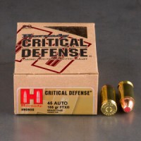 45 ACP/Auto Ammo - Hornady Critical Defense Ammo HP Hornady Critical Defense HP Ammo