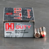 45 ACP/Auto Ammo - Hornady Critical Duty FlexLock Ammo +P Hornady Critical Duty FlexLock +P Ammo