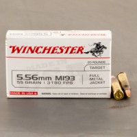Winchester USA M193 FMJ Ammo