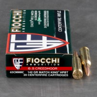 6.5mm Creedmoor Ammo - Fiocchi MatchKing Ammo HPBT Fiocchi MatchKing HPBT Ammo