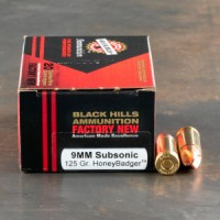 9mm Ammo - Black Hills Subsonic HoneyBadger Ammo Black Hills Subsonic HoneyBadger Ammo