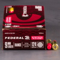 9mm Ammo - Federal Syntech Total Synthetic Jacket Ammo FN Federal Syntech Total Synthetic Jacket FN Ammo