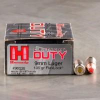 9mm Ammo - Hornady Critical Duty FlexLock Ammo HP Hornady Critical Duty FlexLock HP Ammo