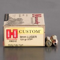 9mm Ammo - Hornady Custom XTP Ammo HP Hornady Custom XTP HP Ammo