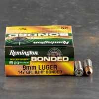 9mm Ammo - Remington Golden Saber Bonded BJHP Ammo Remington Golden Saber Bonded BJHP Ammo