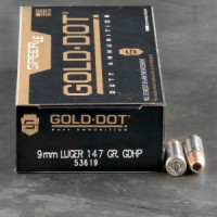 Speer LE Gold Dot JHP Ammo