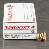 9mm Ammo - Winchester USA TCMC Ammo Winchester USA TCMC Ammo