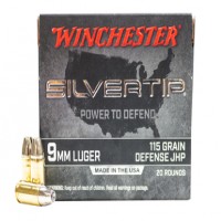 Winchester Luger Silvertip Limit JHP Ammo
