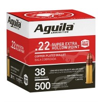 Bulk Aguila Super Extra Hv Range CP HP Ammo