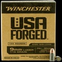 Winchester USA Forged Luger FMJ Ammo