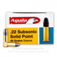 Bulk Aguila Subsonic LRN Ammo