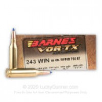 Tipped Triple-Shock X Barnes VOR-TX HP Ammo