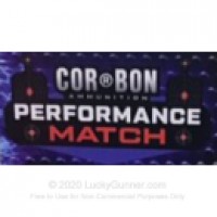 Corbon Performance Match FMJ Ammo