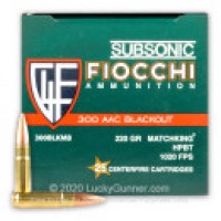 Subsonic MatchKing Fiocchi HPBT Ammo