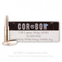 Subsonic Corbon Performance Match HPBT Ammo