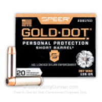 Speer Gold Dot Short Barrel JHP Ammo