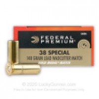 Lead Wadcutter Match Federal Gold Medal Ammo