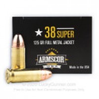 38 Super Auto Ammo - Bulk Armscor FMJ Bulk Armscor FMJ Ammo