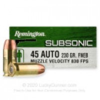 FNEB Remington Subsonic Ammo