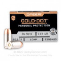 45 ACP/Auto Ammo - Speer Gold Dot JHP Speer Gold Dot JHP Ammo