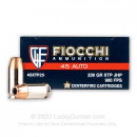 45 ACP/Auto Ammo - XTP Fiocchi JHP XTP Fiocchi JHP Ammo