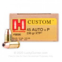 45 ACP/Auto Ammo - XTP Hornady JHP +P XTP Hornady JHP +P Ammo