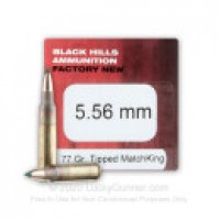 5.56 NATO Ammo - TMK Sierra MatchKing Black Hills TMK Sierra MatchKing Black Hills Ammo
