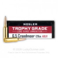 6.5mm Creedmoor Ammo - AccuBond Long-Range Nosler Trophy Grade Long Range AccuBond Long-Range Nosler Trophy Grade Long Range Ammo