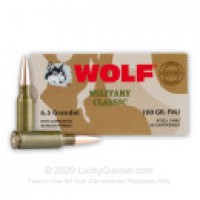 Bulk Wolf Military Classic FMJ Ammo