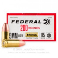 Bulk Federal Champion Training FMJ Ammo