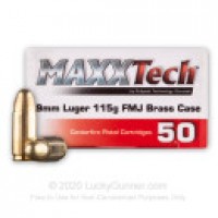 Bulk MAXXTech Brass FMJ Ammo