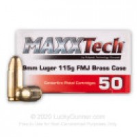 Bulk MAXXTech Brass FMJ Ammo