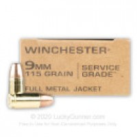 9mm Ammo - Bulk Winchester Service Grade FMJ Bulk Winchester Service Grade FMJ Ammo