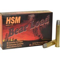 HSM Bear Govement +P Lead Flat Point Gas Check RN Ammo