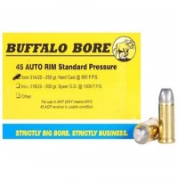 Buffalo Bore Not ACP Hard Cast Lead Flat Nose Ammo